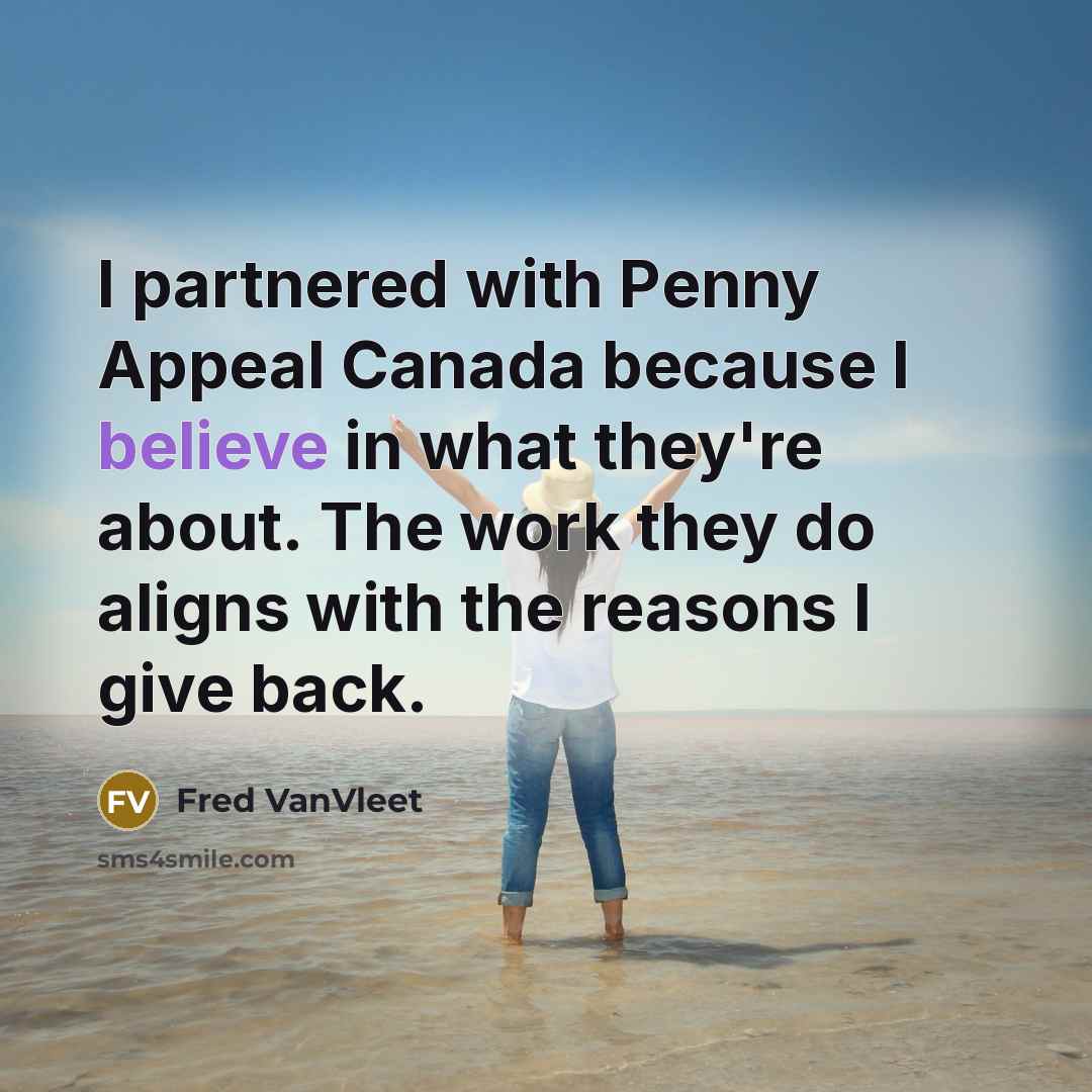 “I partnered with Penny Appeal Canada because I believe in what they're about. The work they do aligns with the reasons I give back.” quote by Fred VanVleet