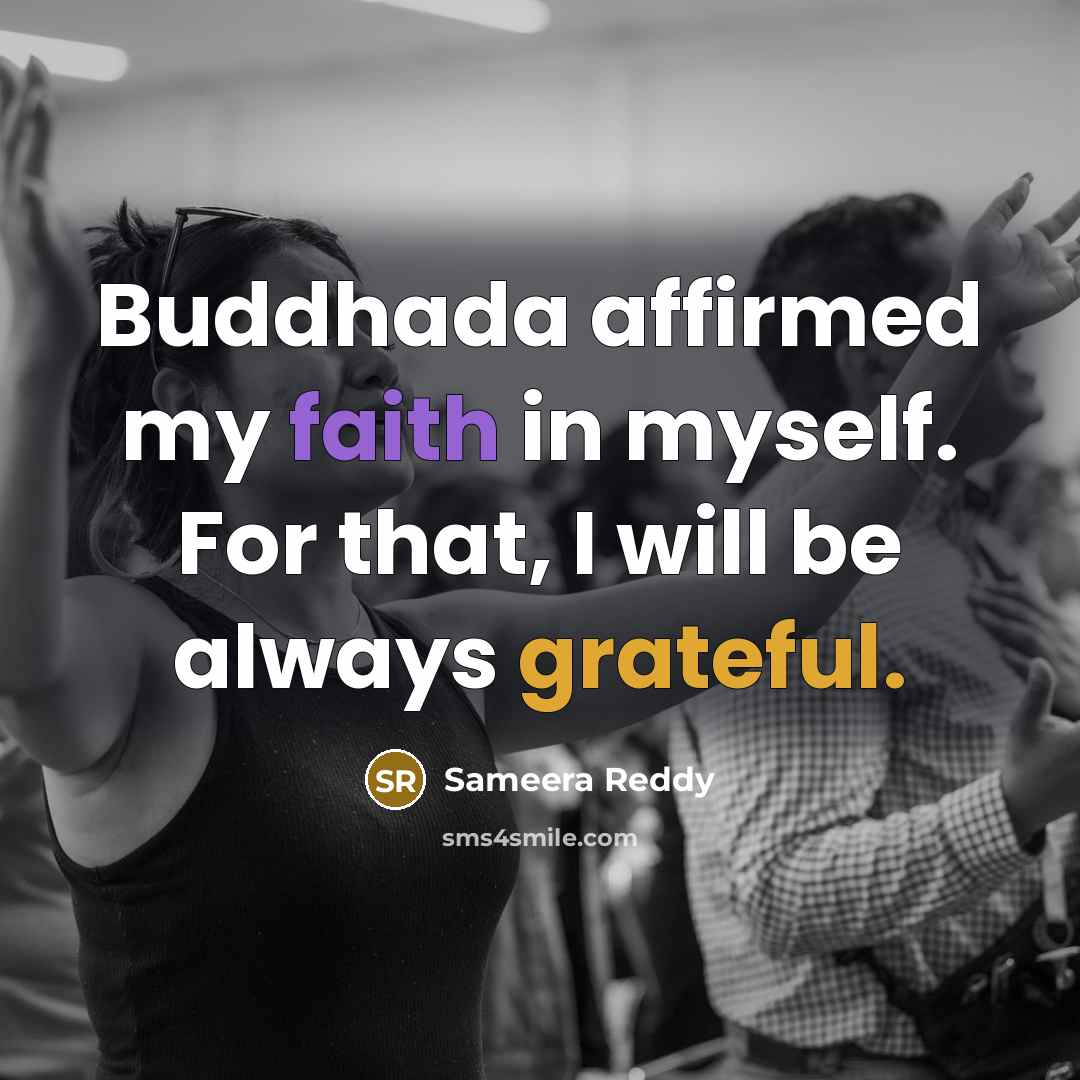 “Buddhada affirmed my faith in myself. For that, I will be always grateful.” quote by Sameera Reddy