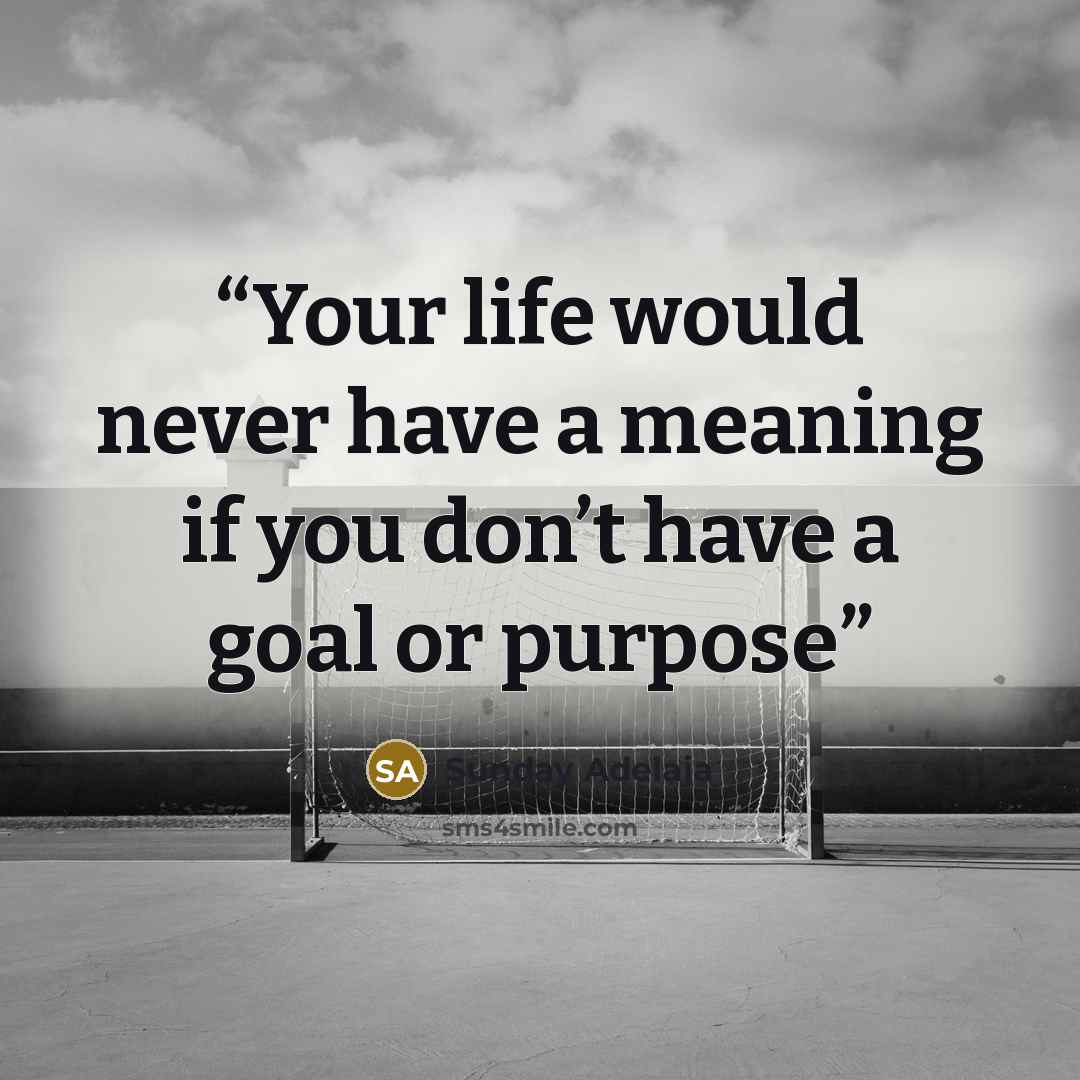 “Your life would never have a meaning if you don’t have a goal or purpose” quote by Sunday Adelaja
