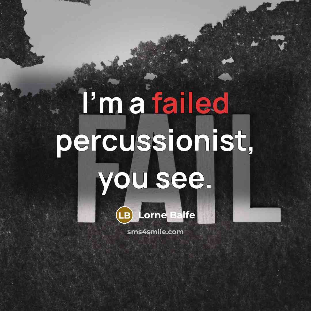“I'm a failed percussionist, you see.” quote by Lorne Balfe
