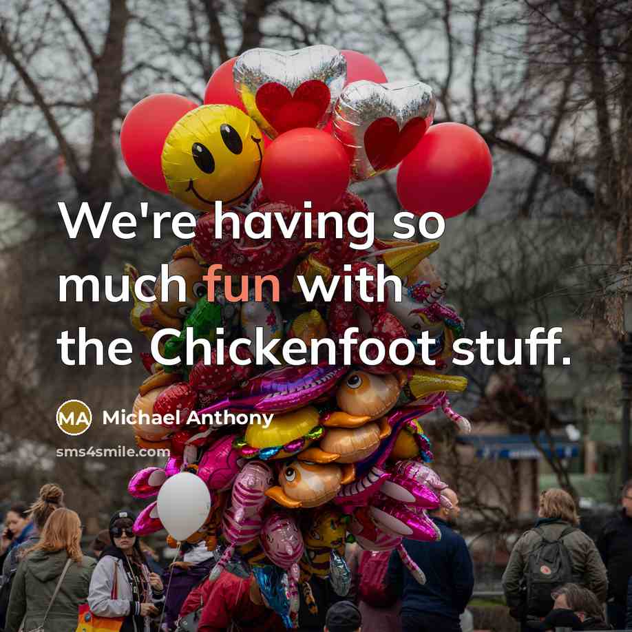 “We're having so much fun with the Chickenfoot stuff.” quote by Michael Anthony