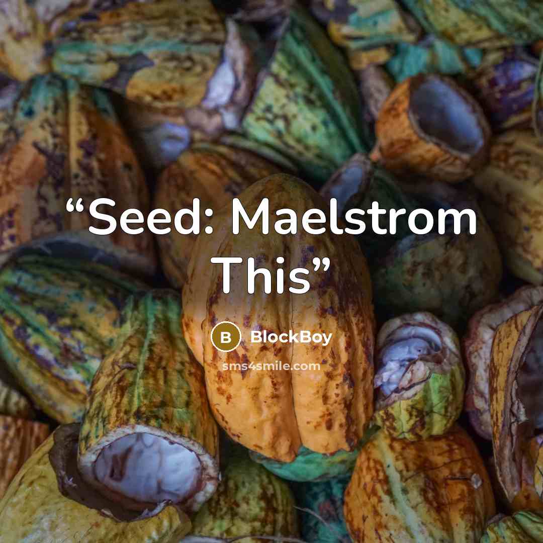 “Seed: Maelstrom This” quote by BlockBoy