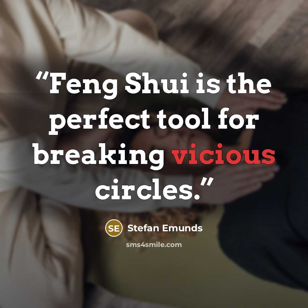“Feng Shui is the perfect tool for breaking vicious circles.” quote by Stefan Emunds