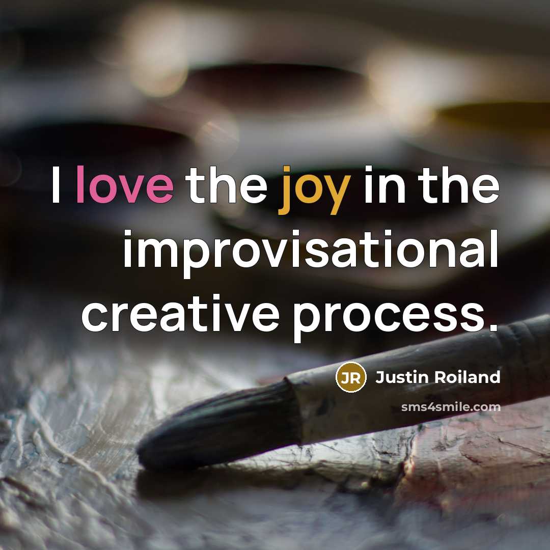 “I love the joy in the improvisational creative process.” quote by Justin Roiland
