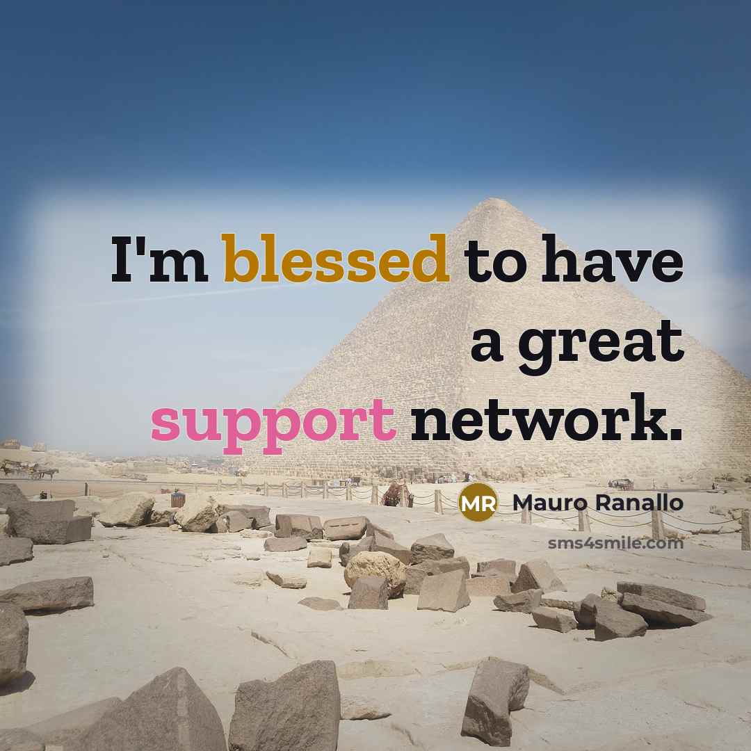 “I'm blessed to have a great support network.” quote by Mauro Ranallo