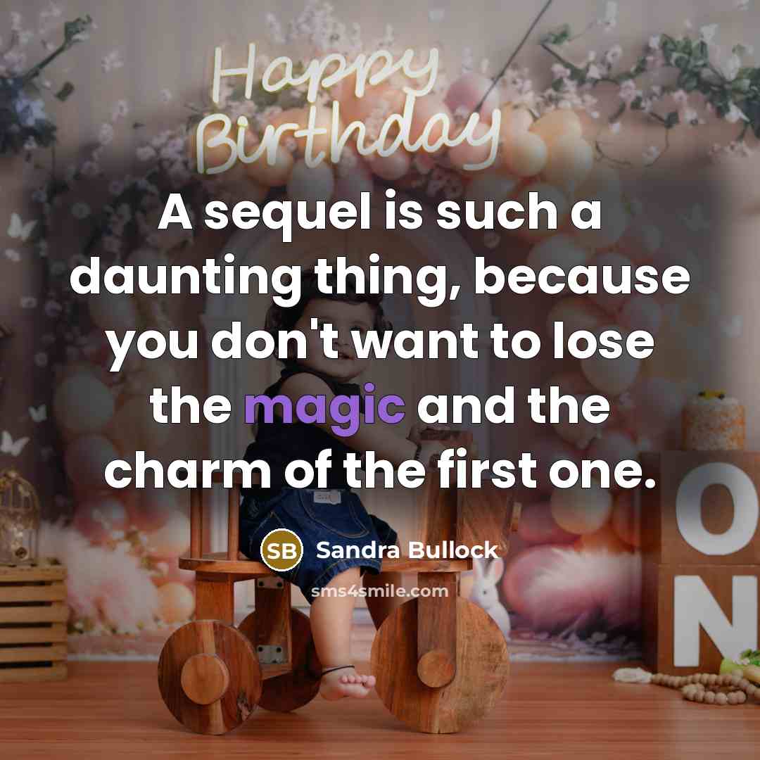 “A sequel is such a daunting thing, because you don't want to lose the magic and the charm of the first one.” quote by Sandra Bullock