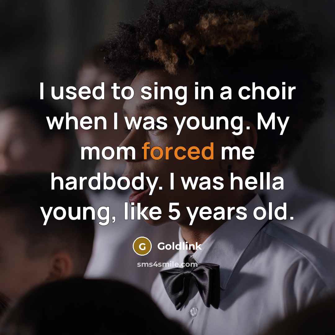“I used to sing in a choir when I was young. My mom forced me hardbody. I was hella young, like 5 years old.” quote by Goldlink