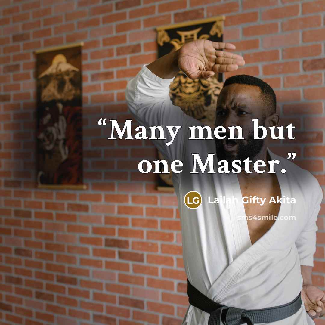 “Many men but one Master.” quote by Lailah Gifty Akita