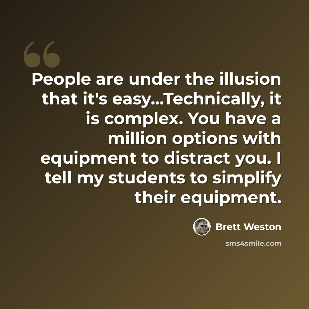 “People are under the illusion that it's easy...Technically, it is complex. You have a million options with equipment to distract you. I tell my students to simplify their equipment.” quote by Brett Weston