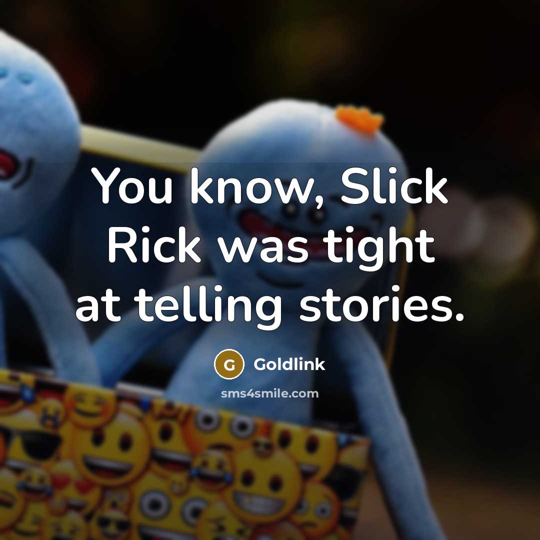 “You know, Slick Rick was tight at telling stories.” quote by Goldlink
