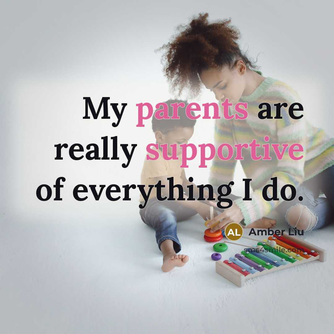 “My parents are really supportive of everything I do.” quote by Amber Liu