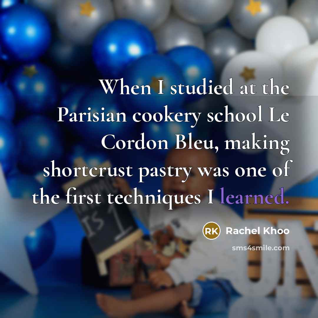 “When I studied at the Parisian cookery school Le Cordon Bleu, making shortcrust pastry was one of the first techniques I learned.” quote by Rachel Khoo