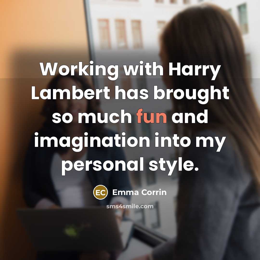 “Working with Harry Lambert has brought so much fun and imagination into my personal style.” quote by Emma Corrin