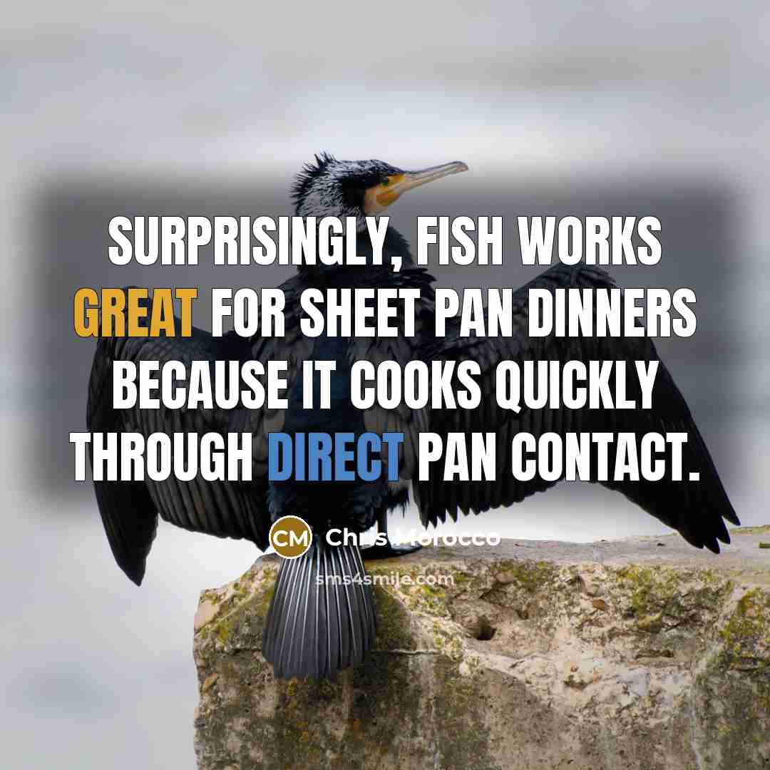 “Surprisingly, fish works great for sheet pan dinners because it cooks quickly through direct pan contact.” quote by Chris Morocco