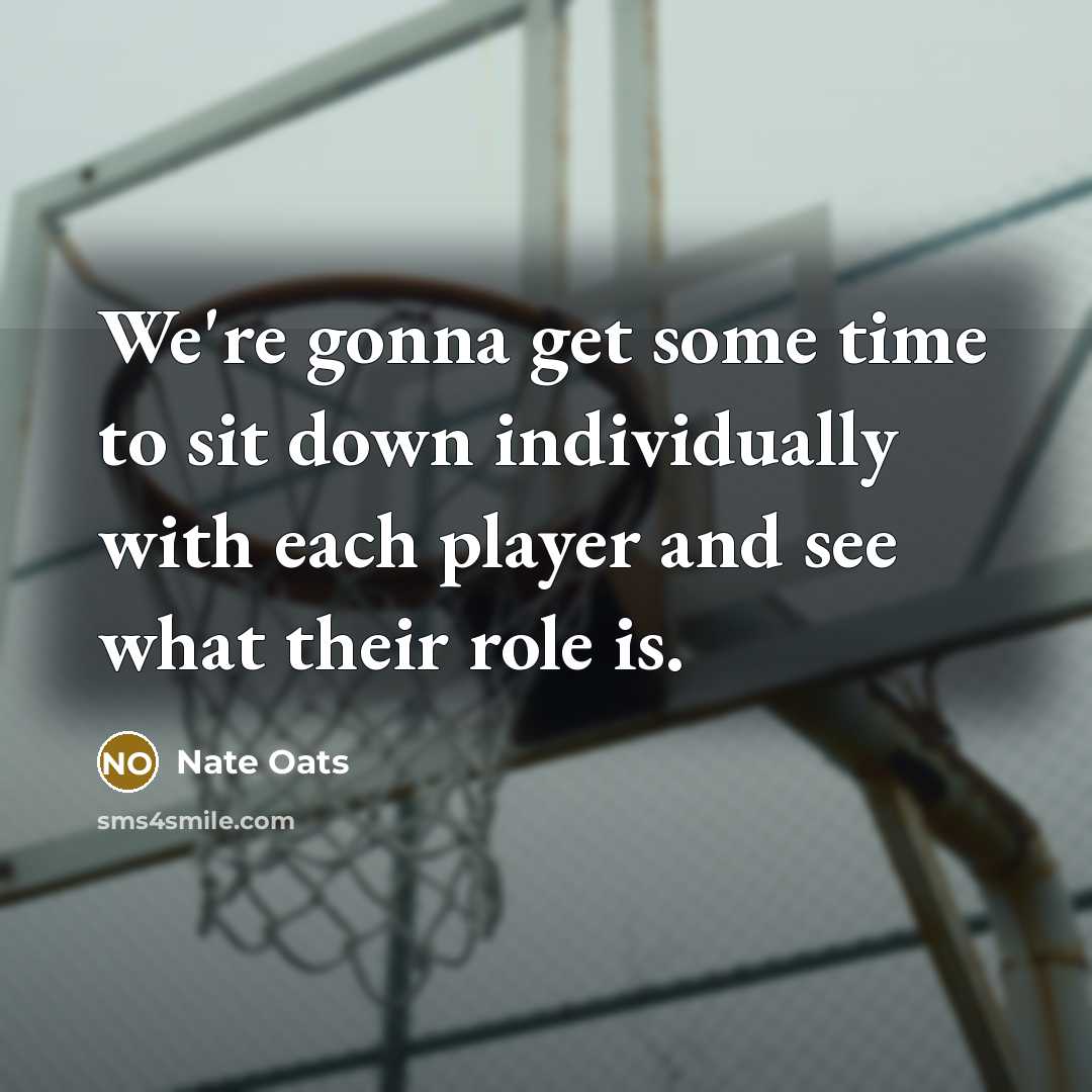 “We're gonna get some time to sit down individually with each player and see what their role is.” quote by Nate Oats