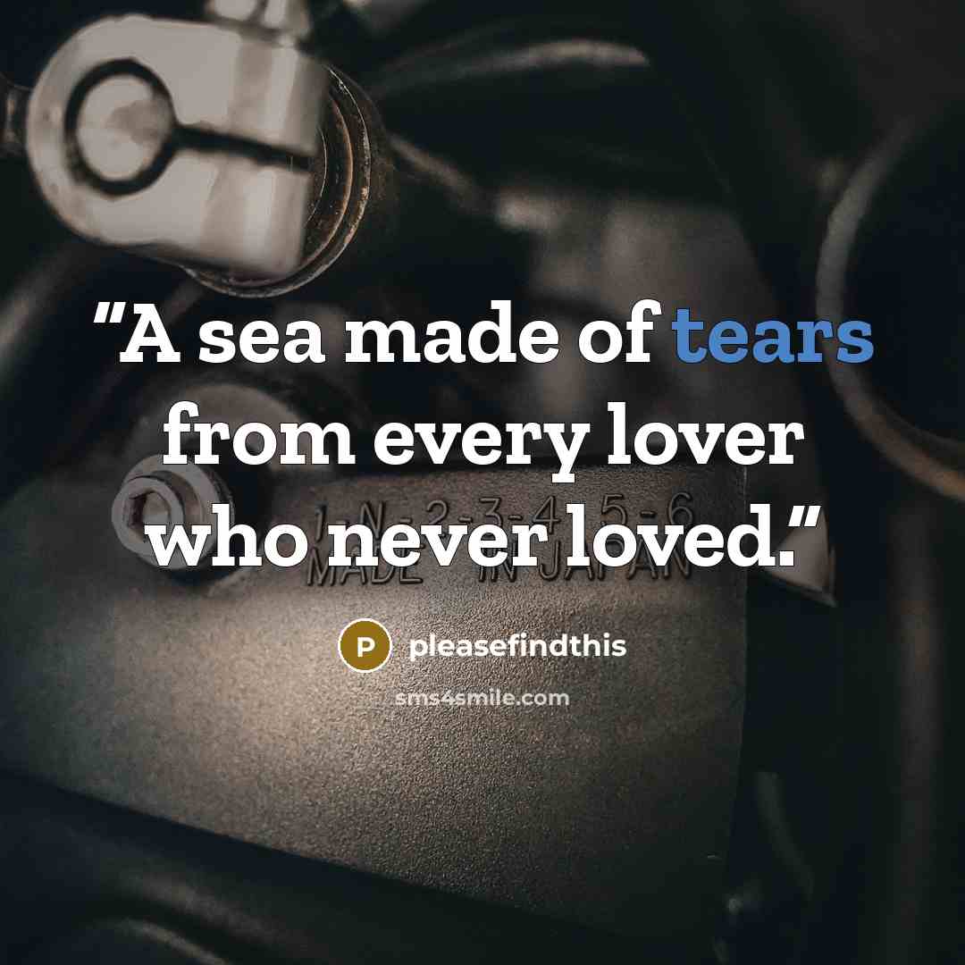 “A sea made of tears from every lover who never loved.” quote by pleasefindthis
