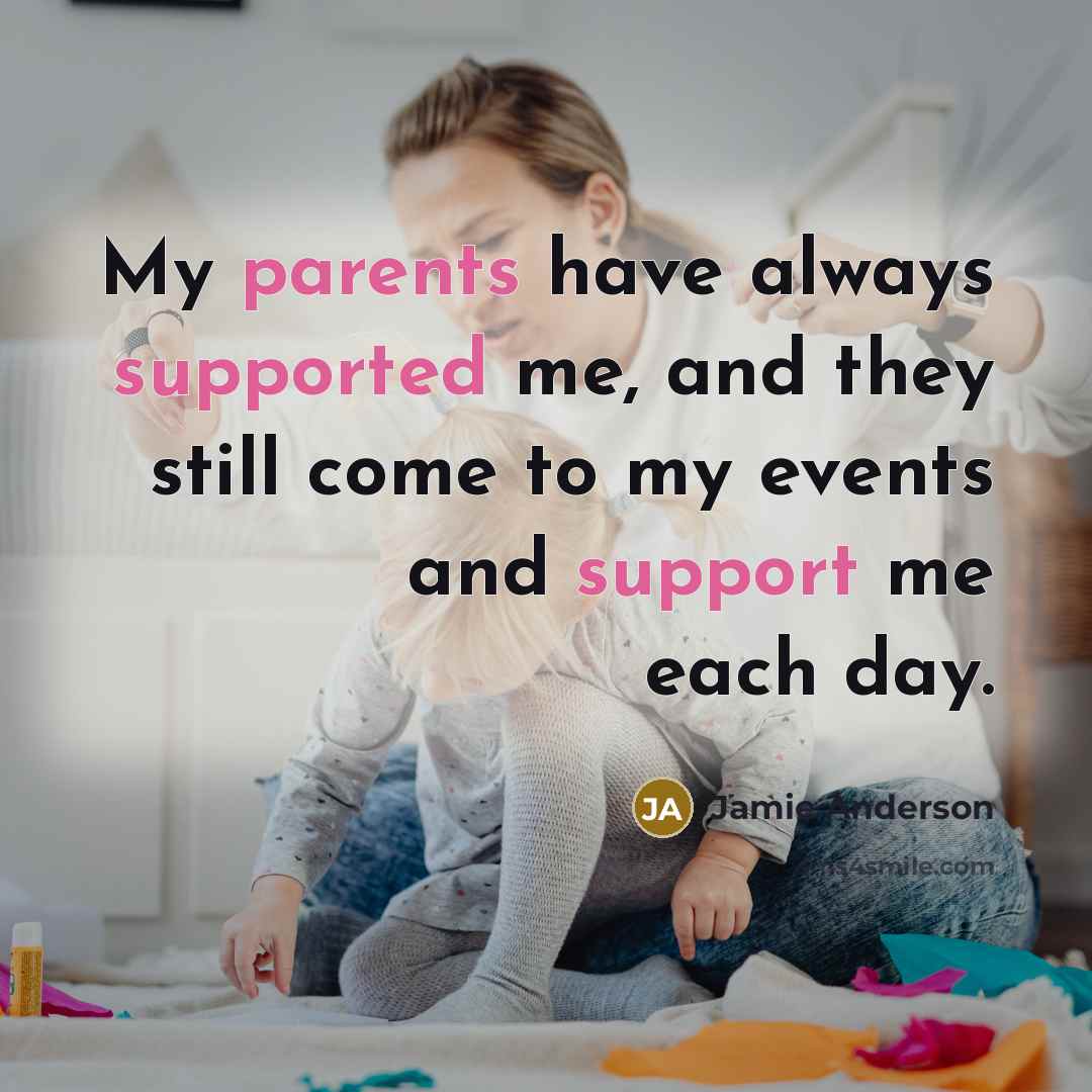 “My parents have always supported me, and they still come to my events and support me each day.” quote by Jamie Anderson
