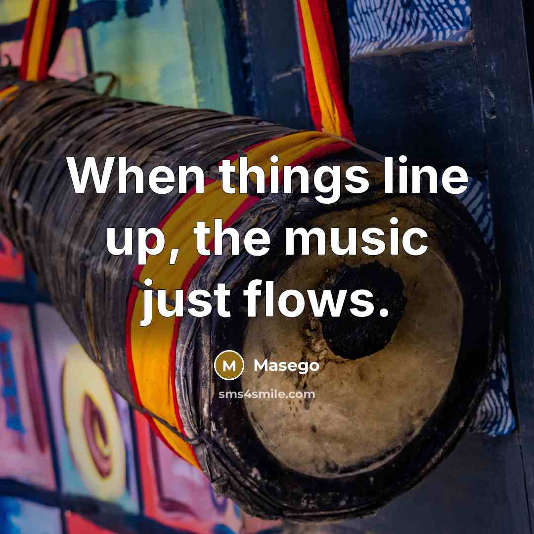 “When things line up, the music just flows.” quote by Masego
