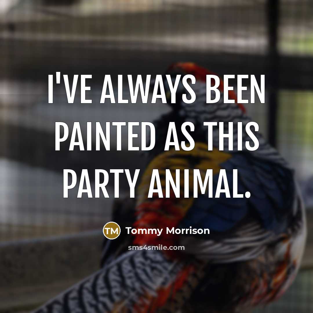 “I've always been painted as this party animal.” quote by Tommy Morrison
