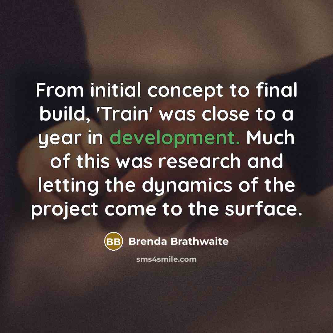 “From initial concept to final build, 'Train' was close to a year in development. Much of this was research and letting the dynamics of the project come to the surface.” quote by Brenda Brathwaite
