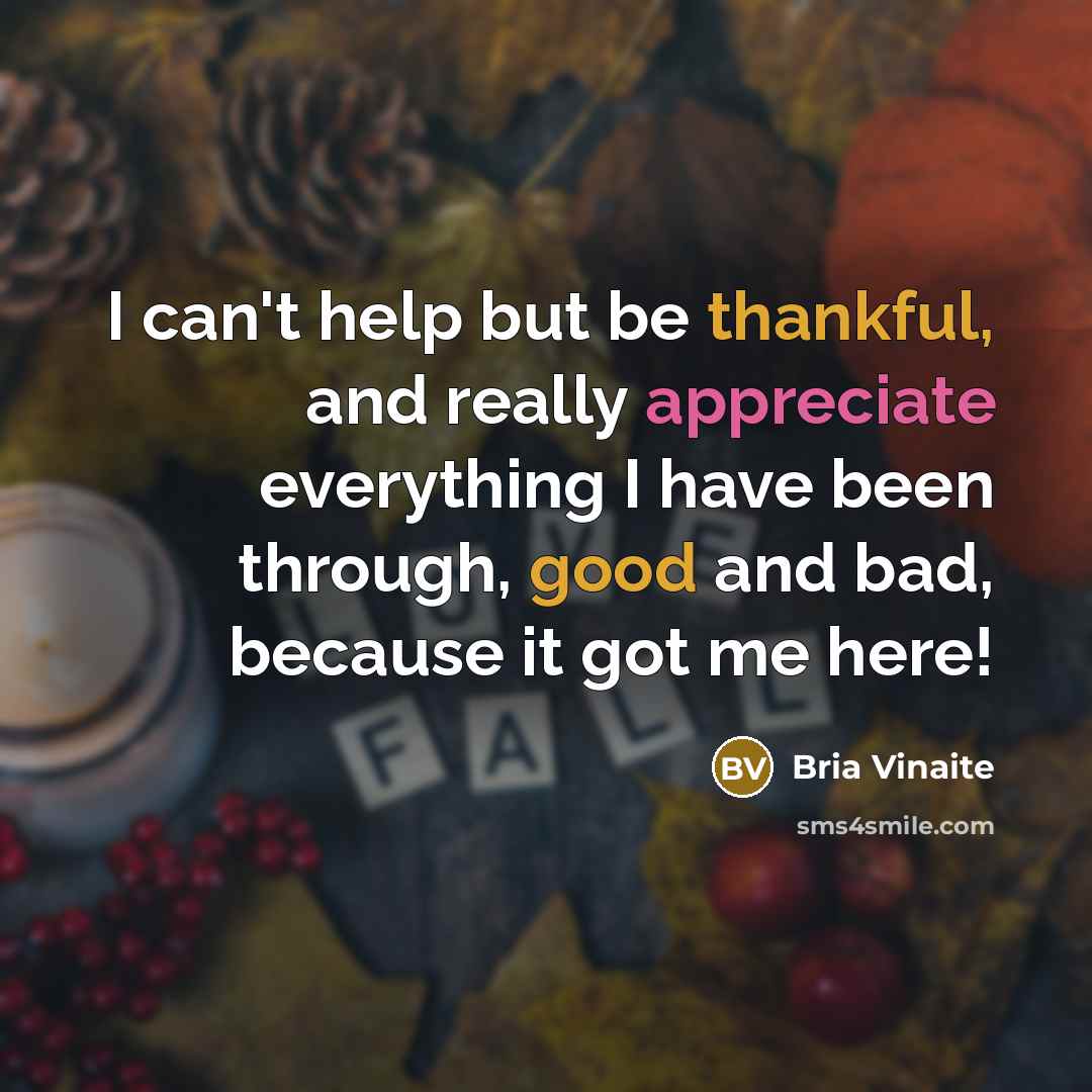 “I can't help but be thankful, and really appreciate everything I have been through, good and bad, because it got me here!” quote by Bria Vinaite