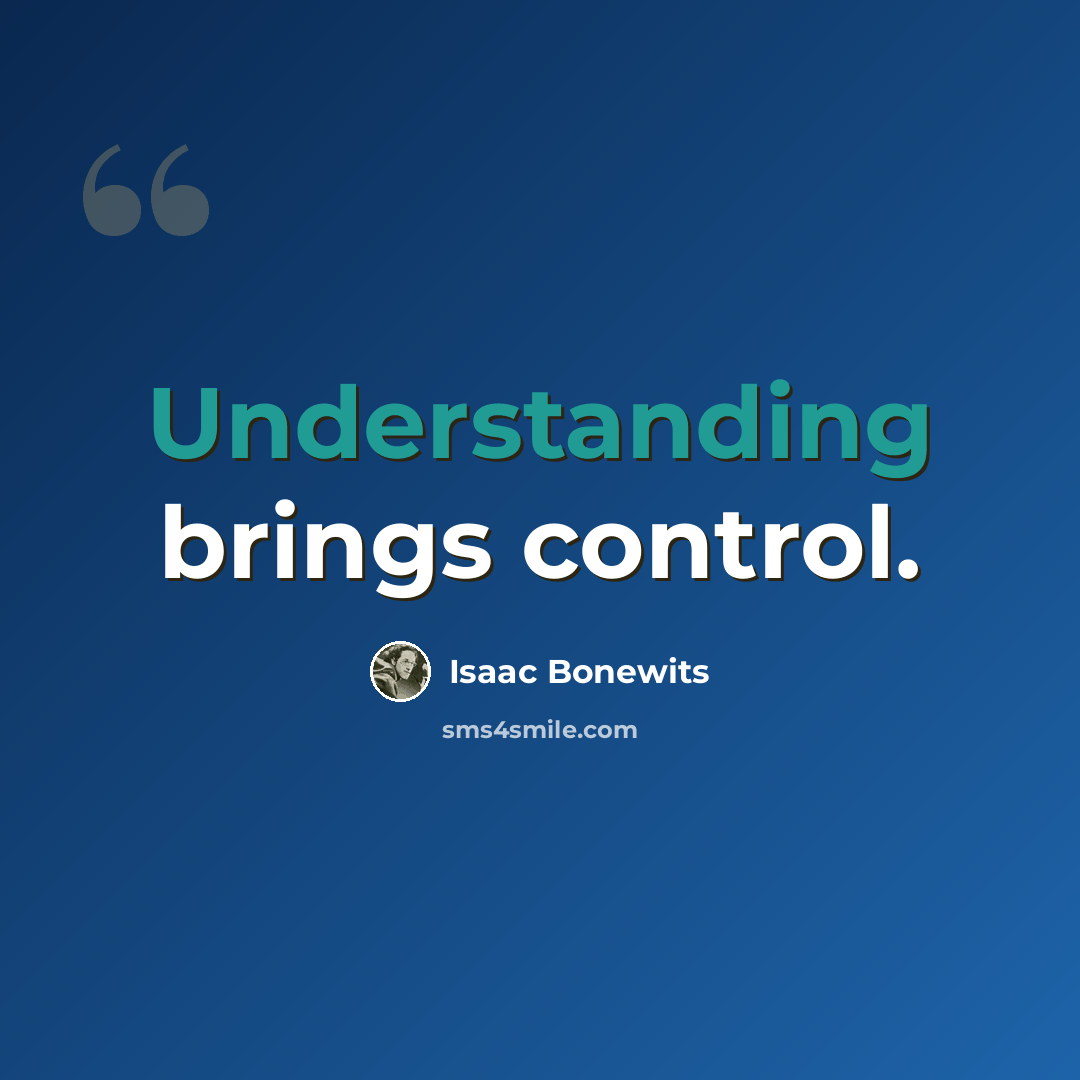 “Understanding brings control.” quote by Isaac Bonewits