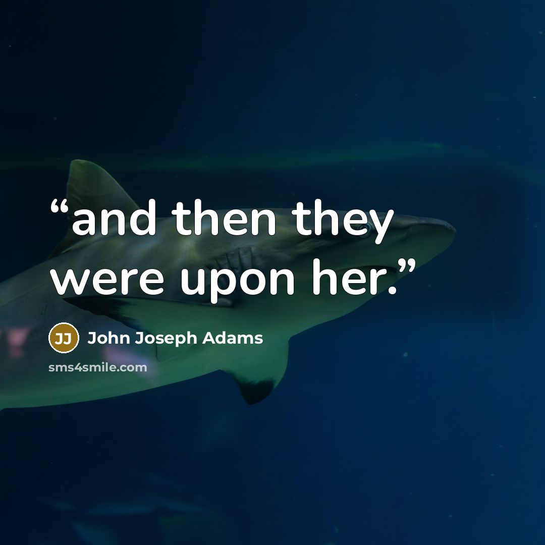 “and then they were upon her.” quote by John Joseph Adams