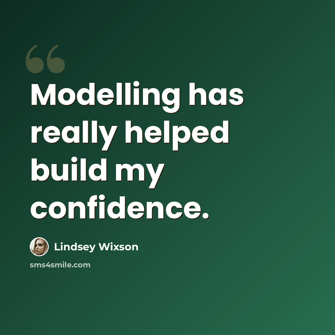 “Modelling has really helped build my confidence.” quote by Lindsey Wixson