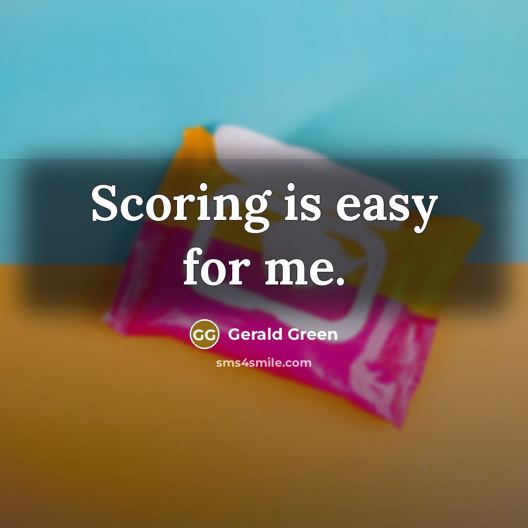 “Scoring is easy for me.” quote by Gerald Green