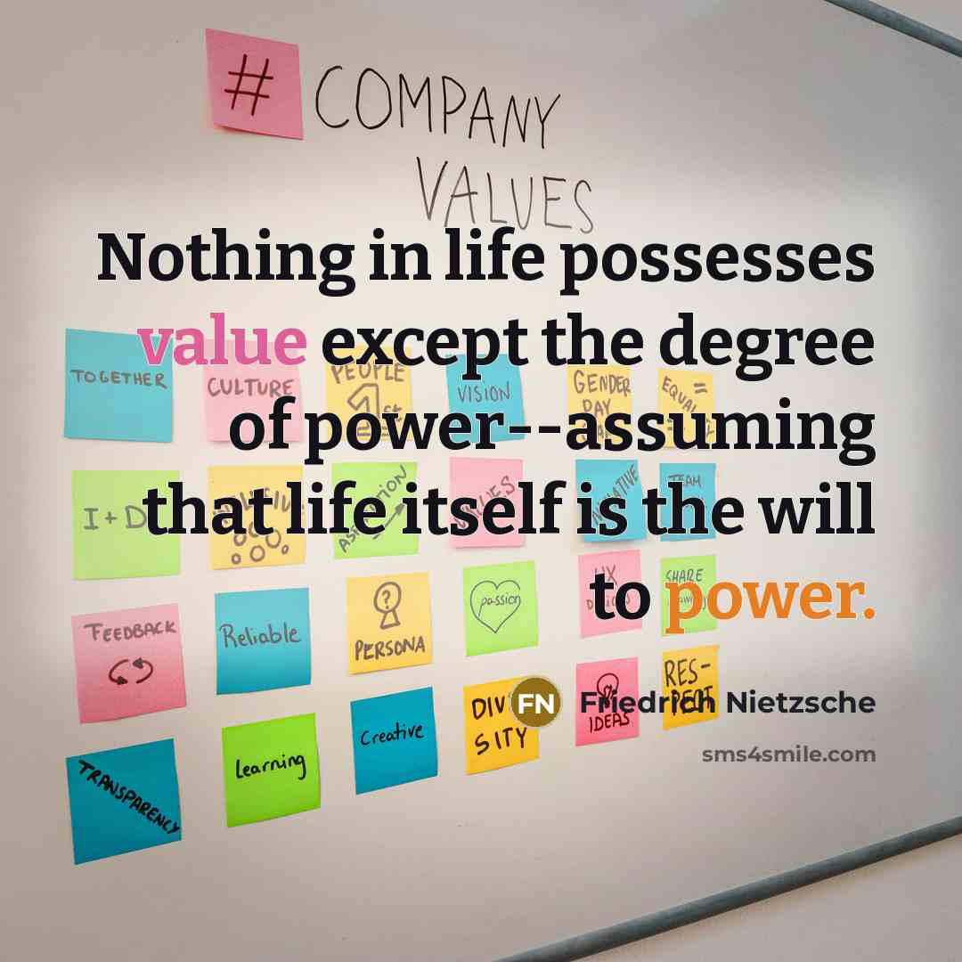 “Nothing in life possesses value except the degree of power--assuming that life itself is the will to power.” quote by Friedrich Nietzsche