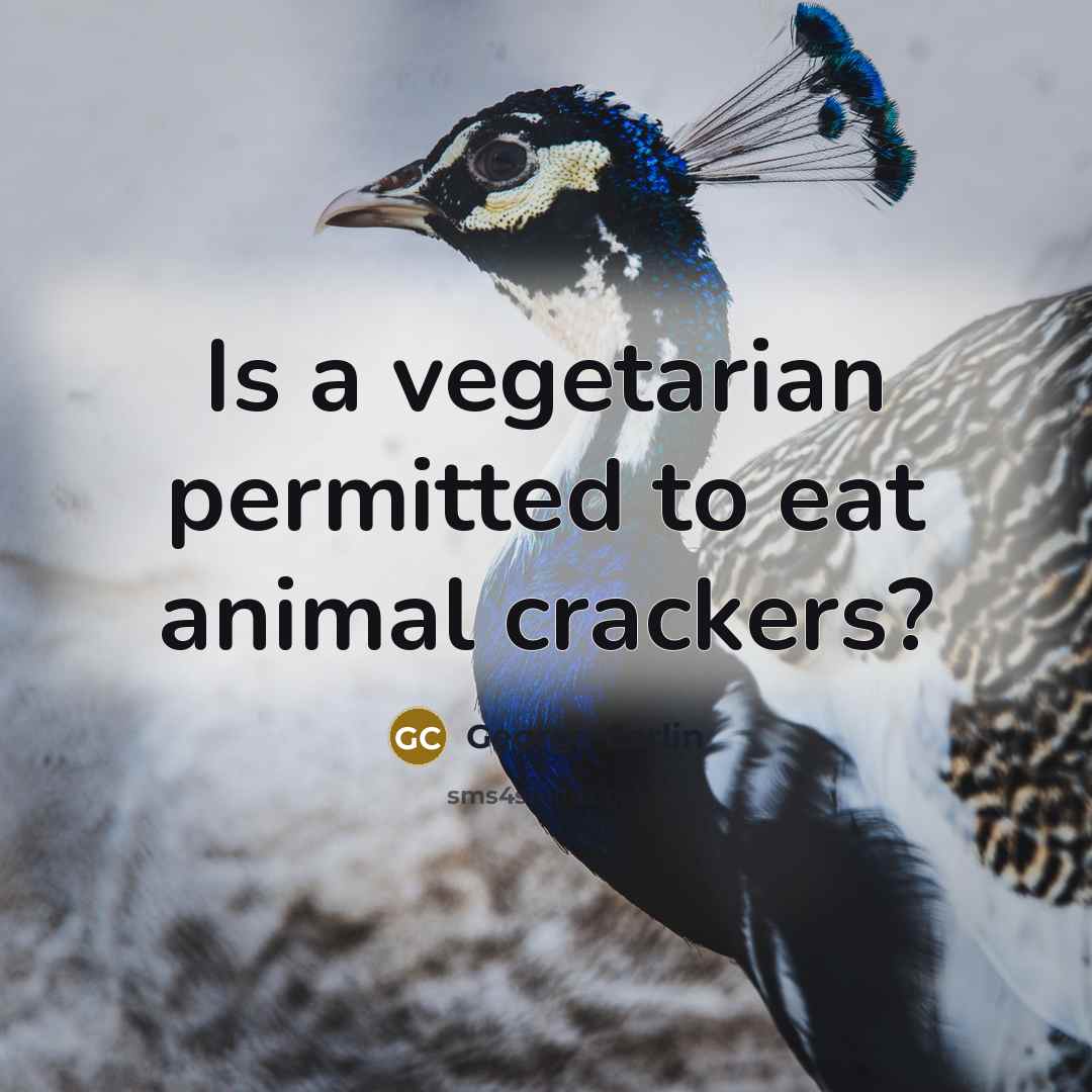 “Is a vegetarian permitted to eat animal crackers?” quote by George Carlin