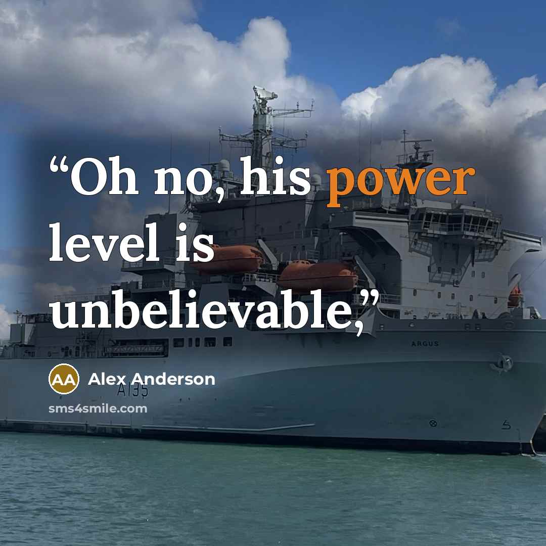 “Oh no, his power level is unbelievable,” quote by Alex Anderson