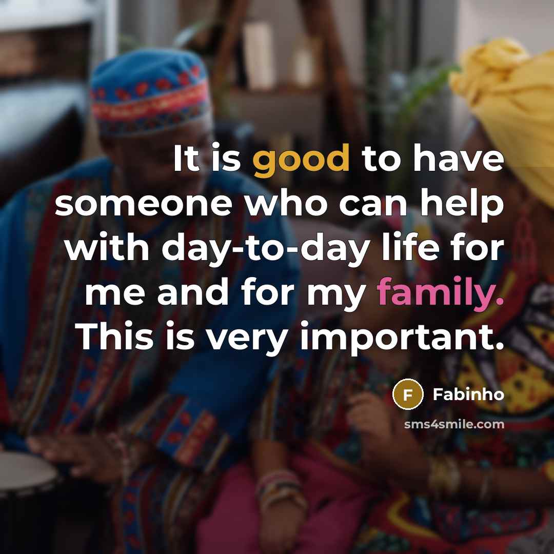 “It is good to have someone who can help with day-to-day life for me and for my family. This is very important.” quote by Fabinho