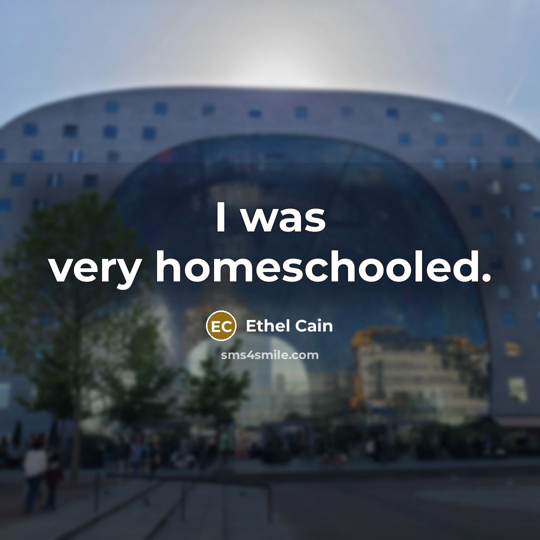 “I was very homeschooled.” quote by Ethel Cain