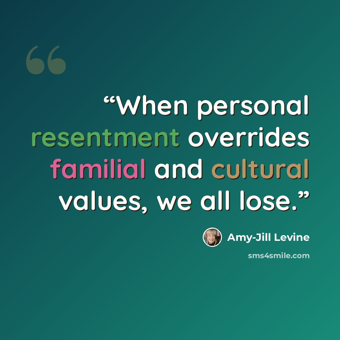 “When personal resentment overrides familial and cultural values, we all lose.” quote by Amy-Jill Levine