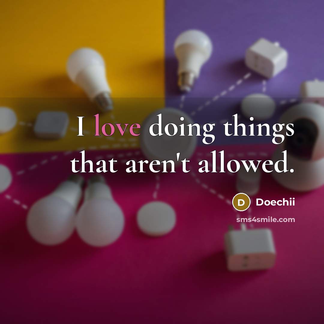 “I love doing things that aren't allowed.” quote by Doechii