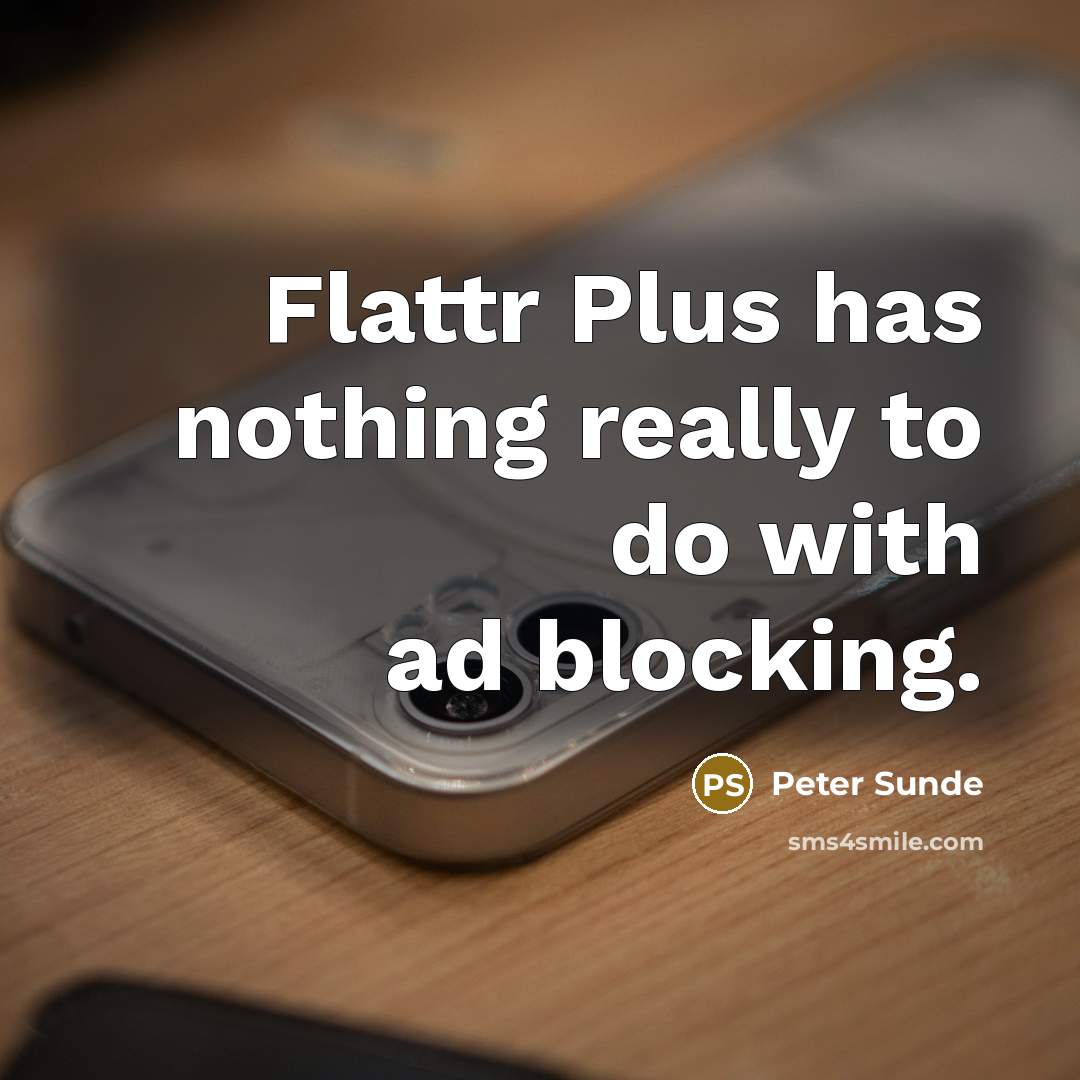 “Flattr Plus has nothing really to do with ad blocking.” quote by Peter Sunde