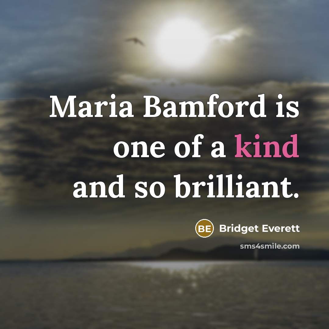 “Maria Bamford is one of a kind and so brilliant.” quote by Bridget Everett