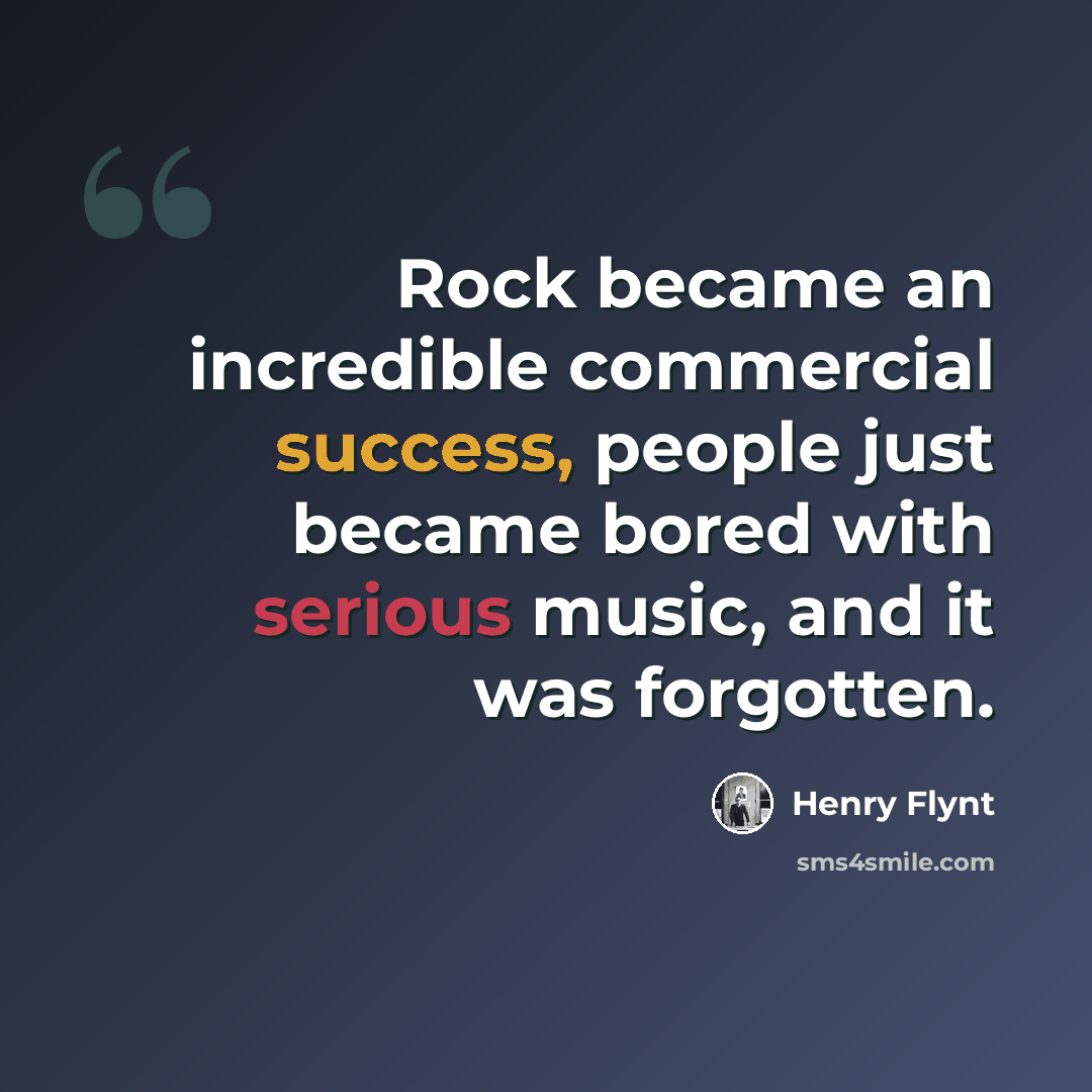 “Rock became an incredible commercial success, people just became bored with serious music, and it was forgotten.” quote by Henry Flynt