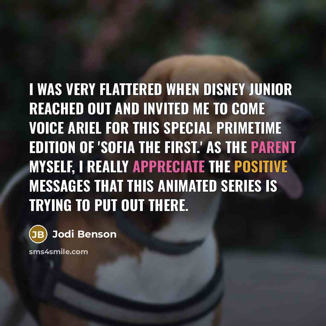 “I was very flattered when Disney Junior reached out and invited me to come voice Ariel for this special primetime edition of 'Sofia the First.' As the parent myself, I really appreciate the positive messages that this animated series is trying to put out there.” quote by Jodi Benson