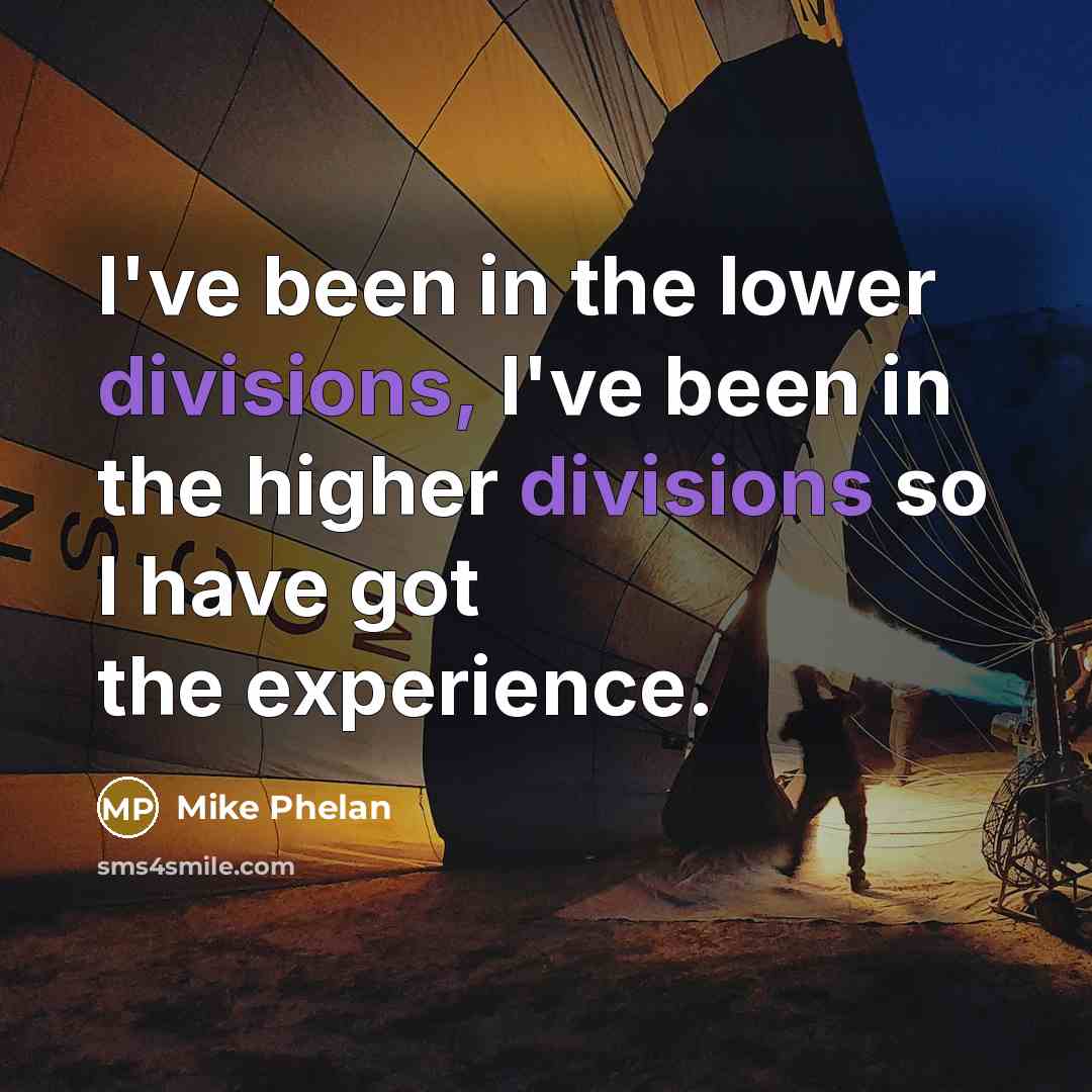 “I've been in the lower divisions, I've been in the higher divisions so I have got the experience.” quote by Mike Phelan