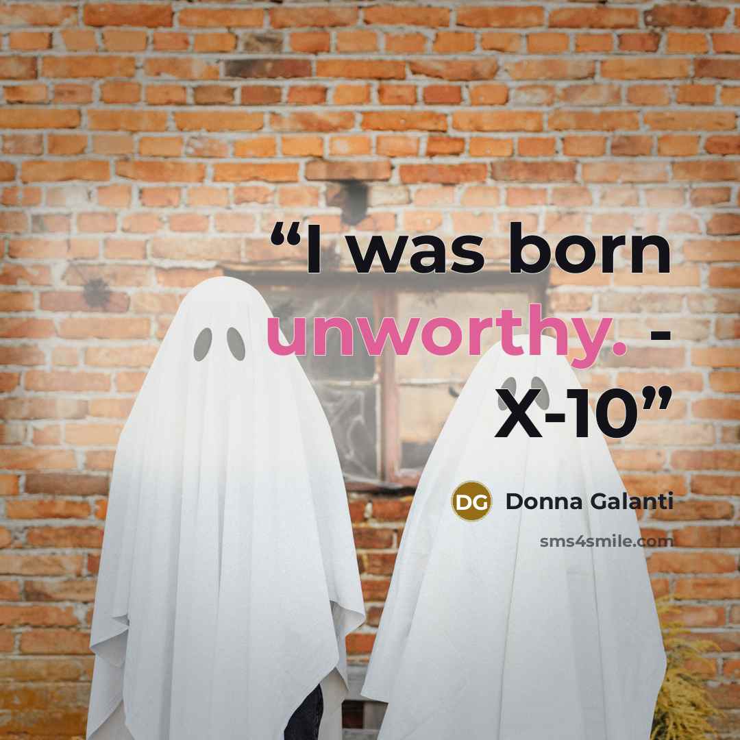 “I was born unworthy. - X-10” quote by Donna Galanti