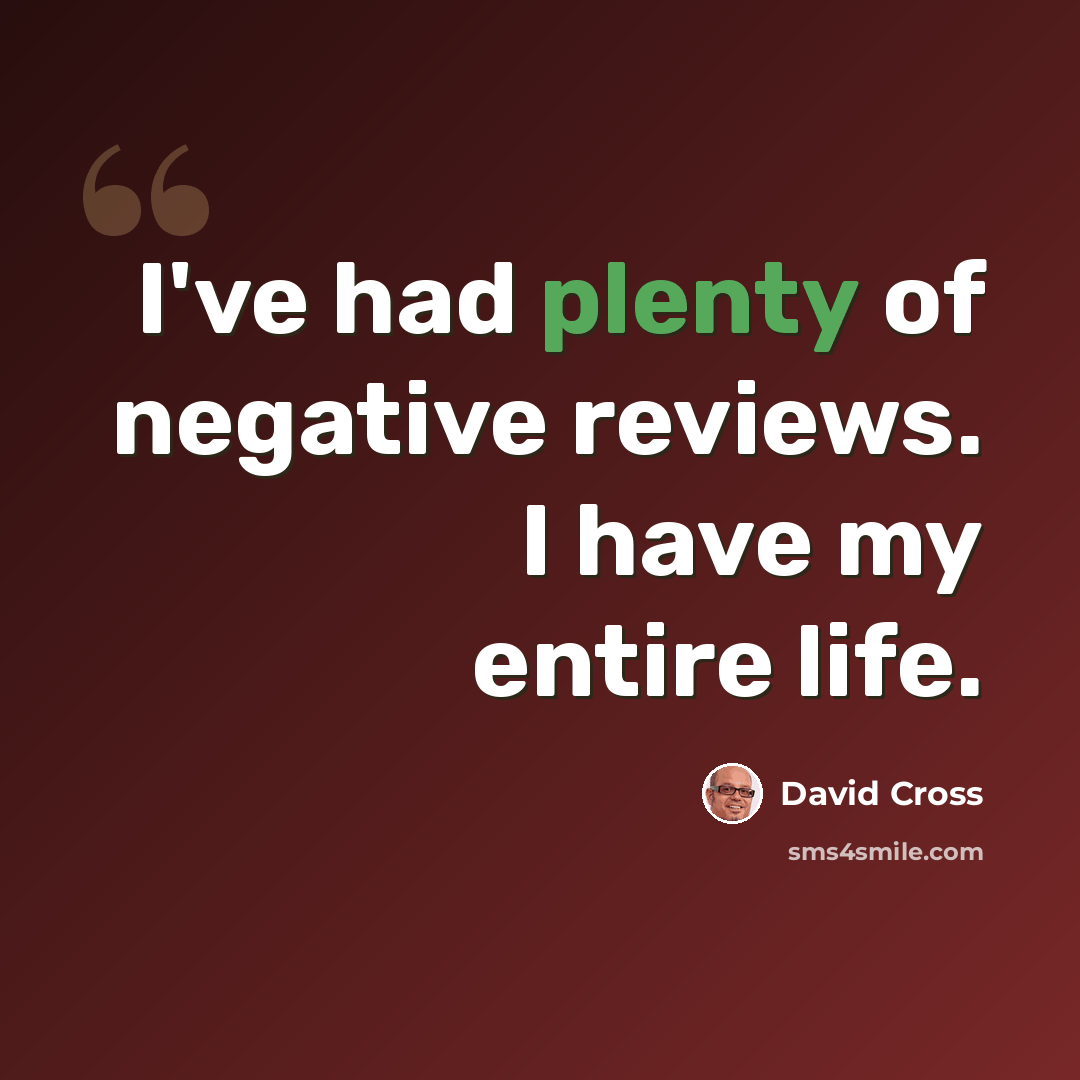 “I've had plenty of negative reviews. I have my entire life.” quote by David Cross