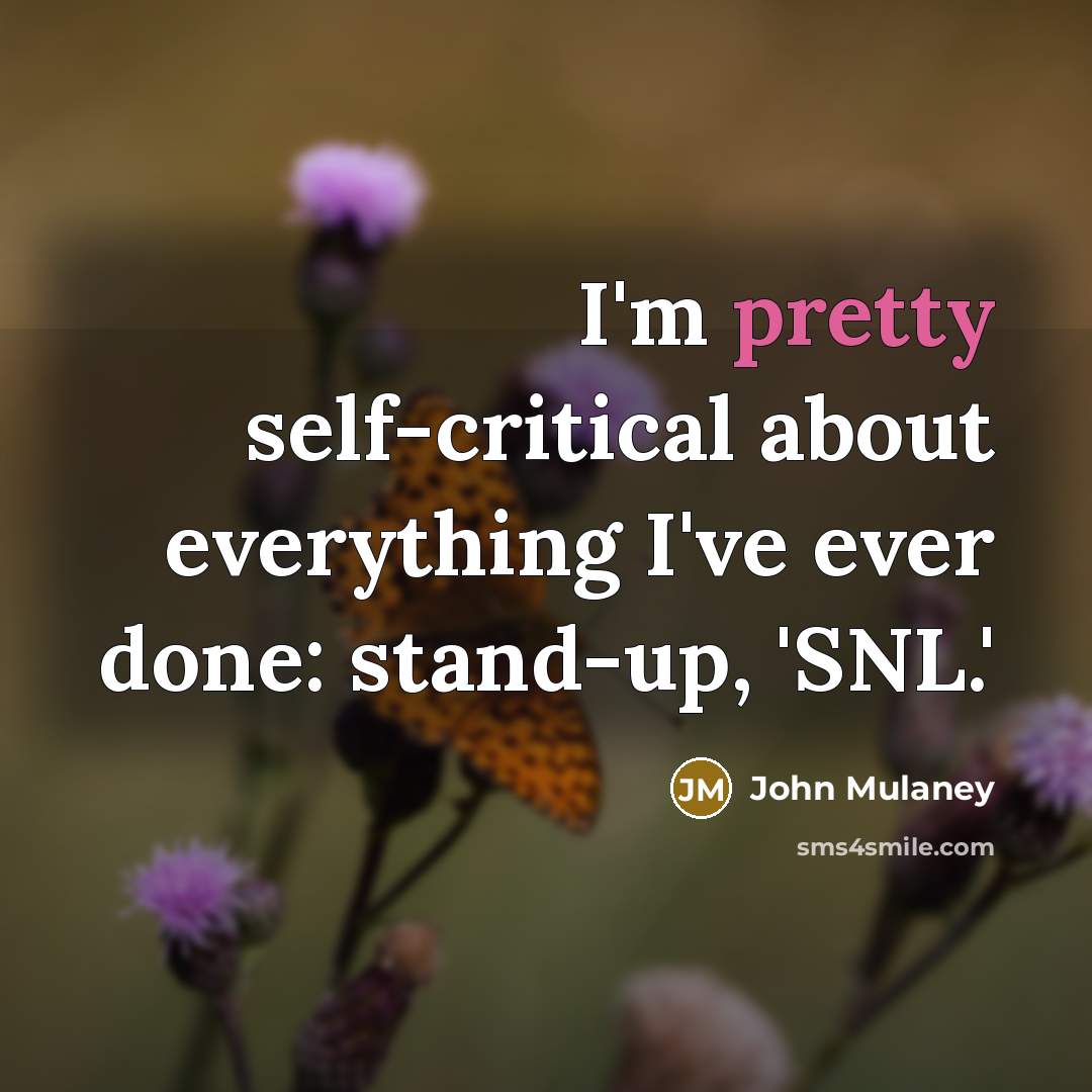 “I'm pretty self-critical about everything I've ever done: stand-up, 'SNL.'” quote by John Mulaney