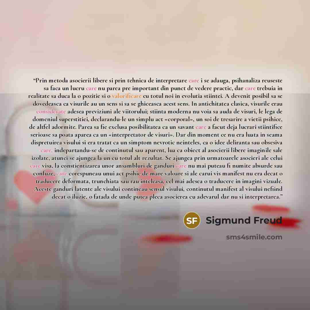 “Prin metoda asocierii libere si prin tehnica de interpretare care i se adauga, psihanaliza reuseste sa faca un lucru care nu parea pre important din punct de vedere practic, dar care trebuia in realitate sa duca la o pozitie si o valorificare cu totul noi in evolutia stiintei. A devenit posibil sa…” quote by Sigmund Freud