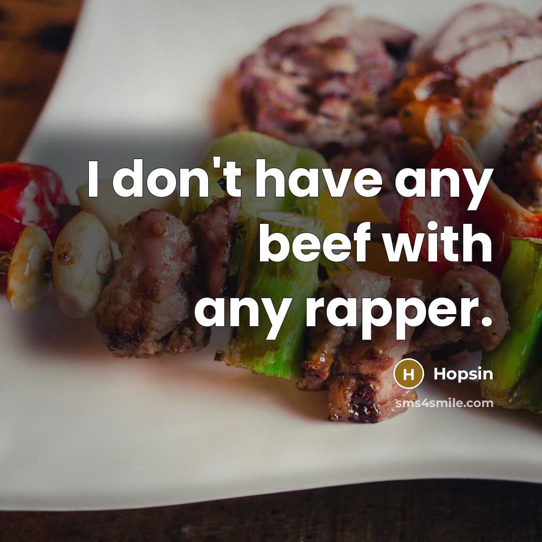 “I don't have any beef with any rapper.” quote by Hopsin