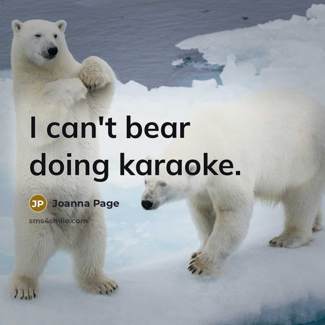 “I can't bear doing karaoke.” quote by Joanna Page
