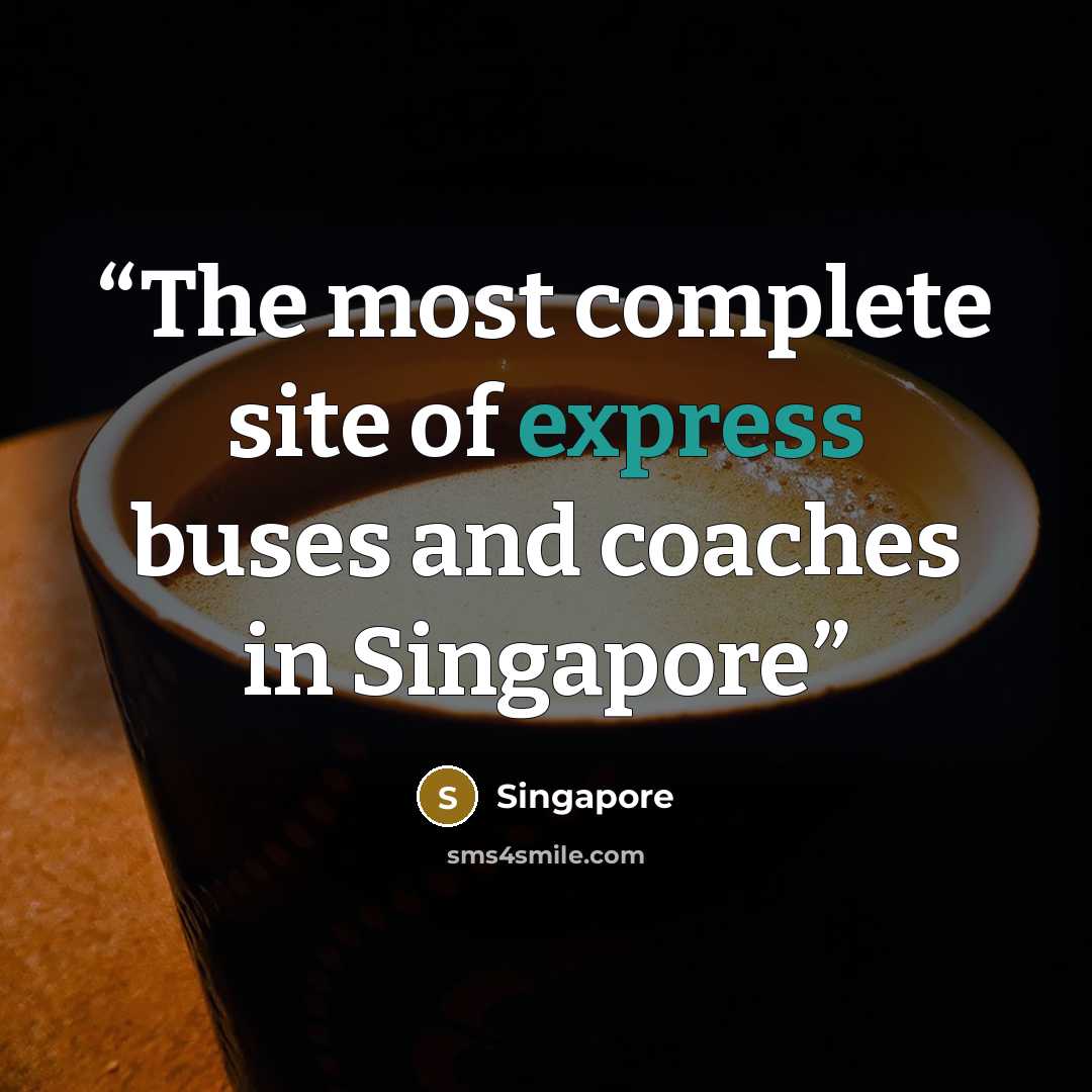 “The most complete site of express buses and coaches in Singapore” quote by Singapore