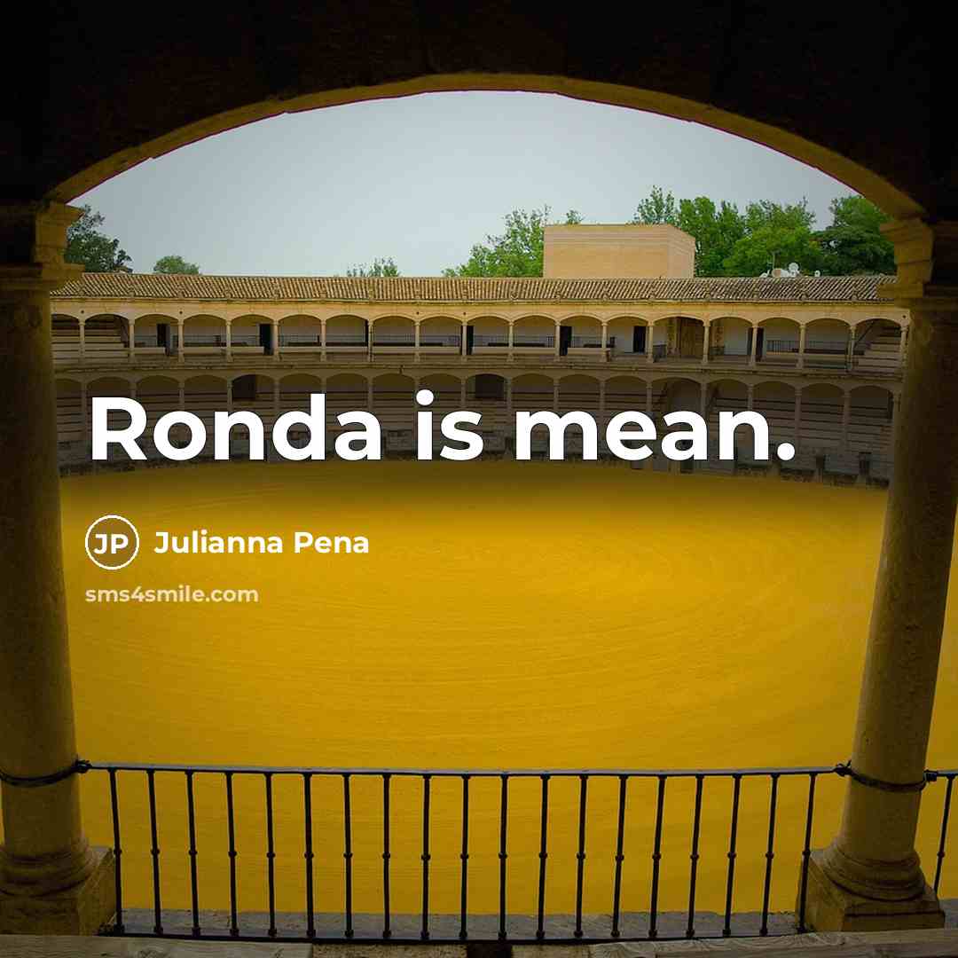 “Ronda is mean.” quote by Julianna Pena