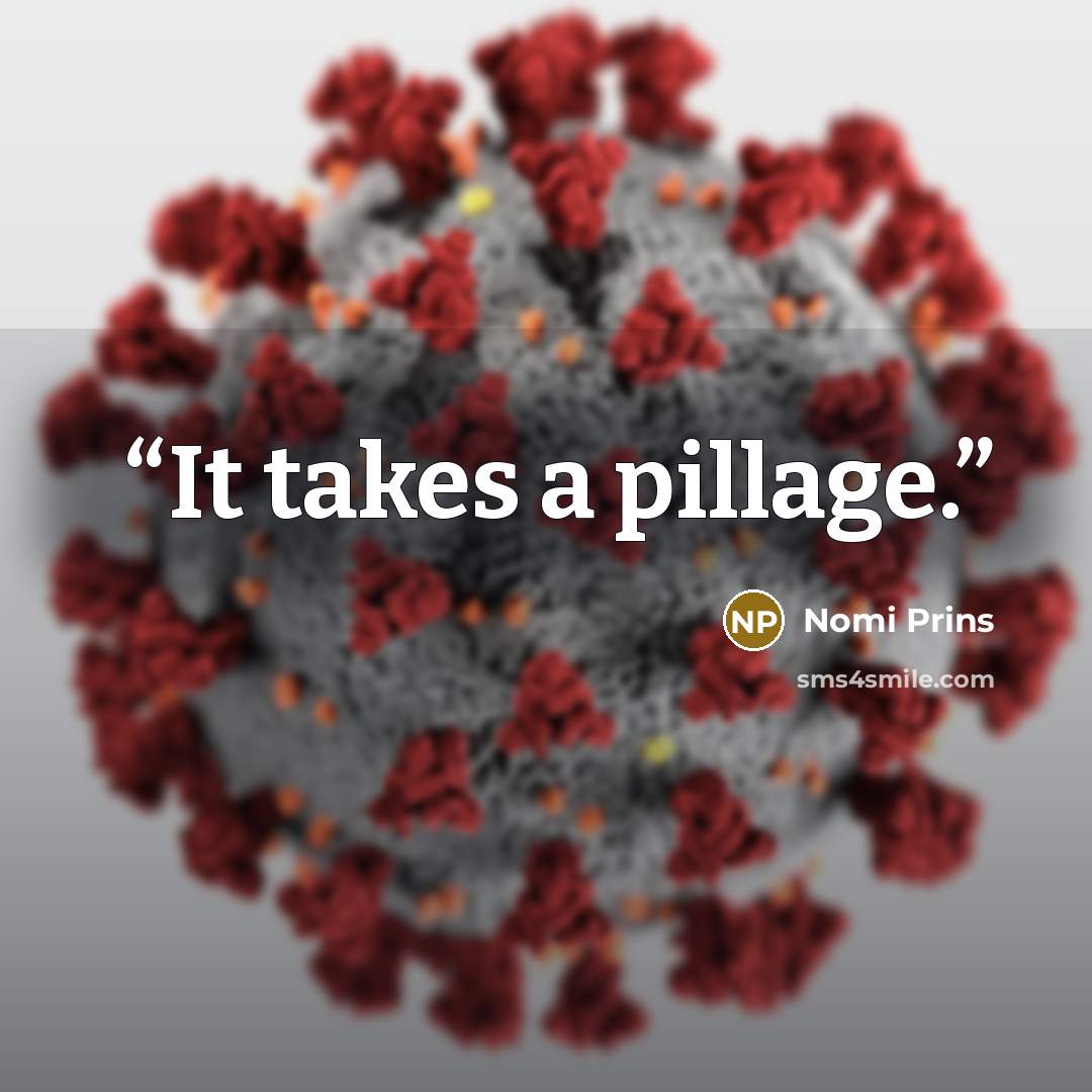 “It takes a pillage.” quote by Nomi Prins